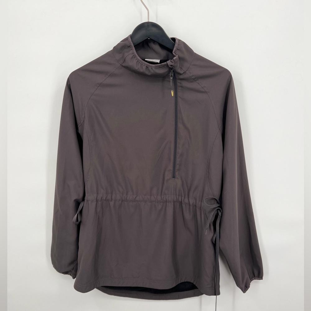 Split 59 Grey 3/4 Zip Drawstring Pullover Size L